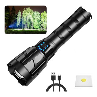 Linterna Táctica Láser De 50w Con Zoom Retráctil, Luz 6600lm Linterna Táctica Láser De 50w Con Zoom Retráctil, Luz 6600lm