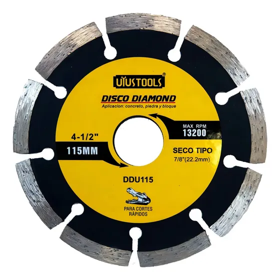 Producto Disco Diamantado 4 1/2 Segmentado disponible en Barraca JURMAQ
