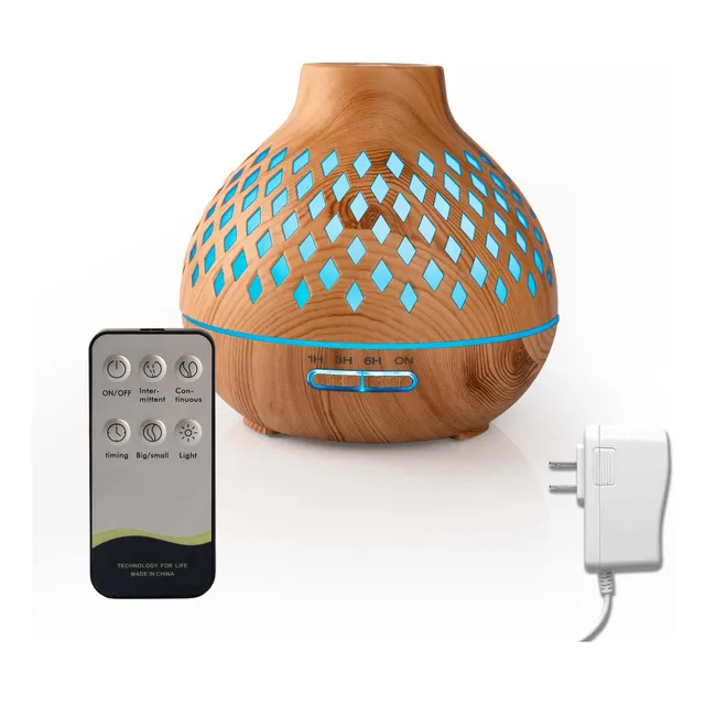 Difusor Aromas Control Luces Led Temporizador Ultrasónico