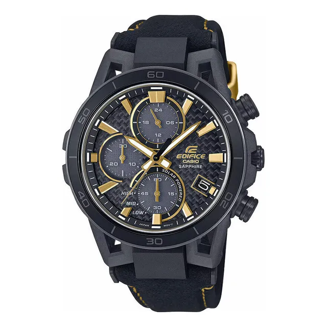 Rejoj Casio Edifice Efs-s640ze-1a Cristal De Zafiro Solar