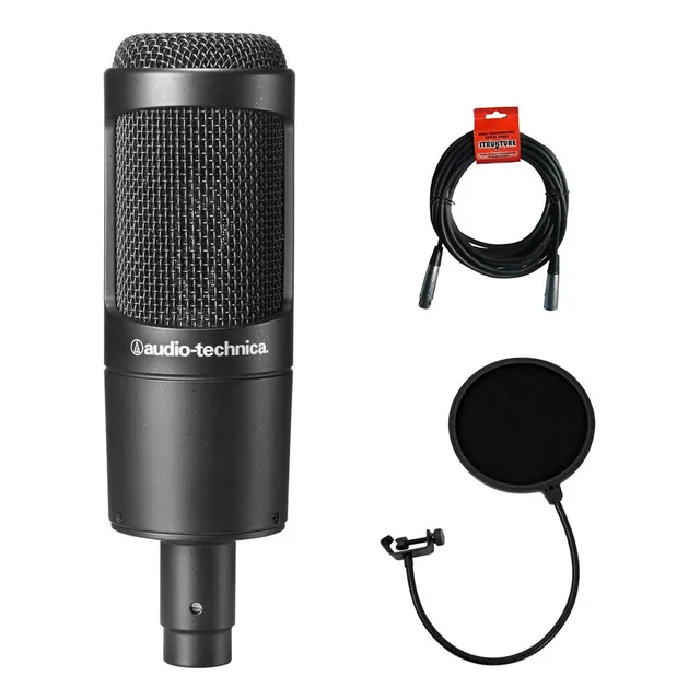Micrófono Audio-technica At2035, Paquete De Condensador Card