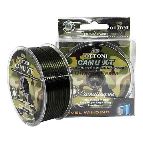 Linha Monofilamento Camu Xt / 0,50mm - 70,4lb / Ottoni