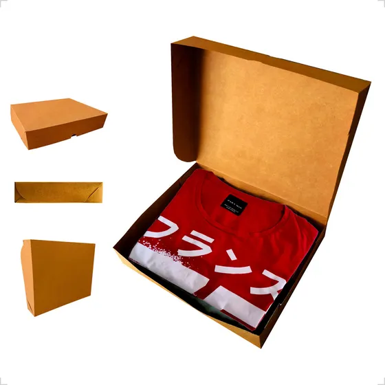 Caixa De Papel Presente Kraft 15,5x22x5 Com 30 Unidades R1