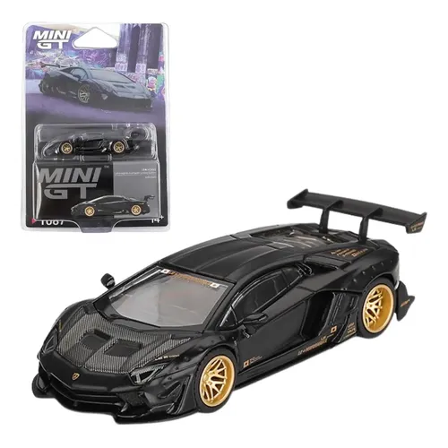 Carro Colecionável Lamborghini Countach LB-Works Preto 1:64 da