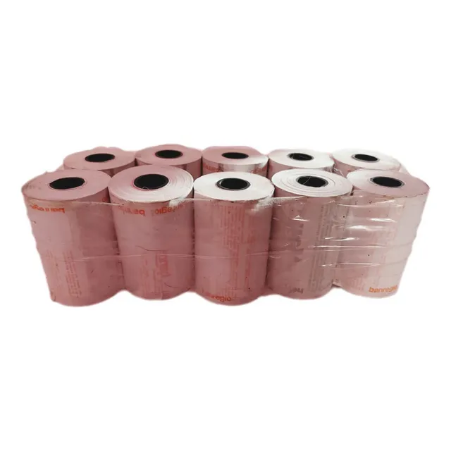 100 Rollos Térmicos De Banregio Para Terminal Bancaria 57mm