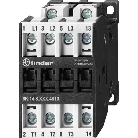 Contactor Industrial 24v Ac 3na+1nc 18a Finder 6k1480244718