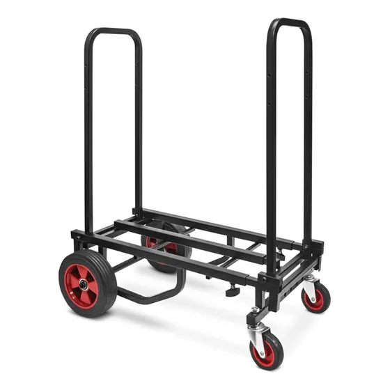 Carrito 8 En 1 Compacto - Ideal Para Músicos Y Fotógrafos Negro