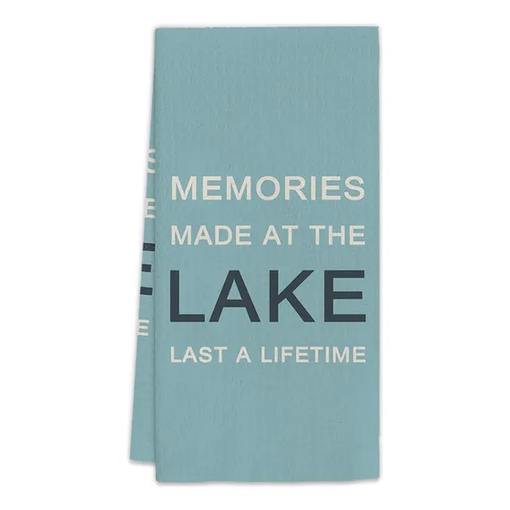 Blue Lake Lovers Gifts Toalla Cocina Plato Regalo Casa Lago