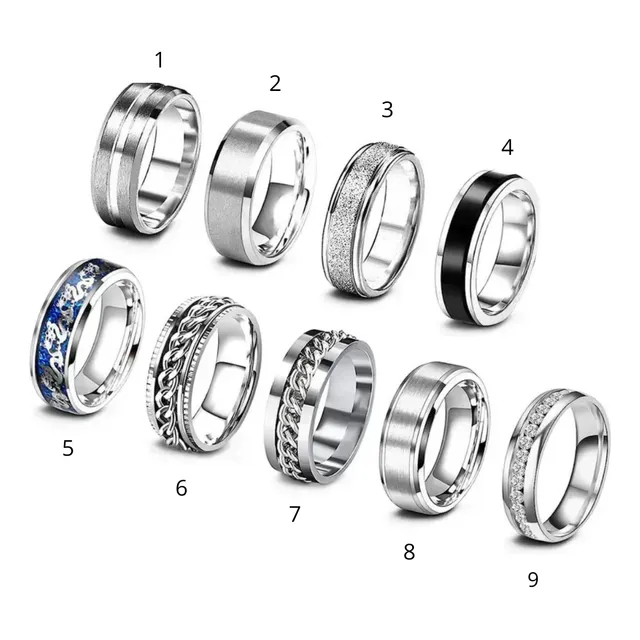 Anillos Para Damas Y Caballeros Acero Inoxidable