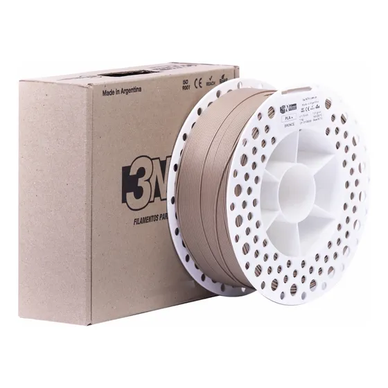 Filamento 3d 3nmax Pla+ 1.75mm 1kg Tonos Mate Impresora 3d Color Bronce