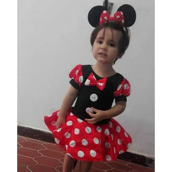 Disfraz Vestido Niña Minnie Mouse