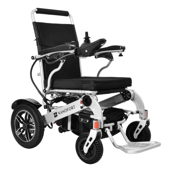 Silla Ruedas Electrica Plegable Acero Controlador 5 Vel Color Negro