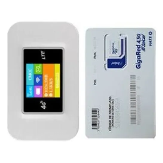 Modem Portatil Inalámbrico 4g Liberado + Chip Telcel Prepago
