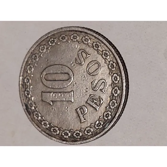 Moneda Paraguay 10 Pesos 1939