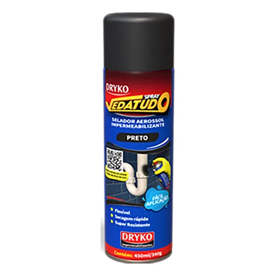 Dryko Spray Sellador Impermeabilizante Negro 400ml