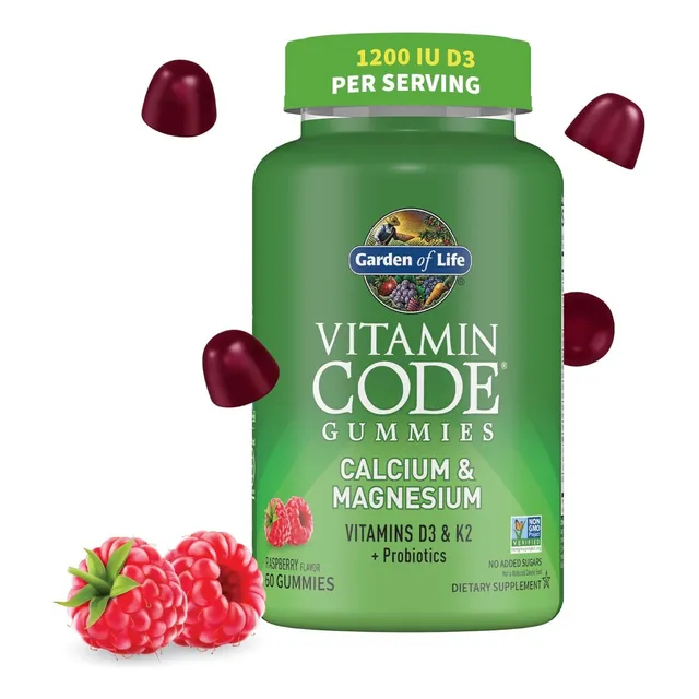 Vitaminas Calcio, Magnesio D3 Y K2 Garden Of Life 60 Gomitas