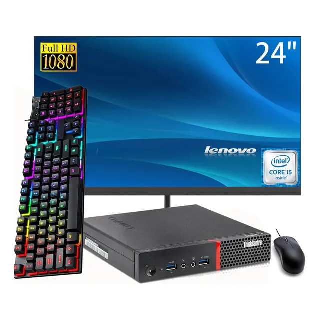 Lenovo Thinkcentre M700 Mini Pc Core I5 6500 16g 256g Lcd 24