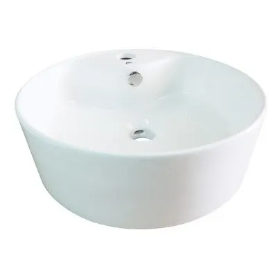 Lavamanos Bm Redondo Sobre Tope 46cm Blanco Marsella