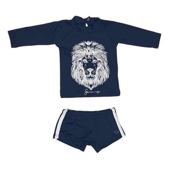 Conjunto Praia Bebê Proteção Solr Petro Leão Nenem Natação
