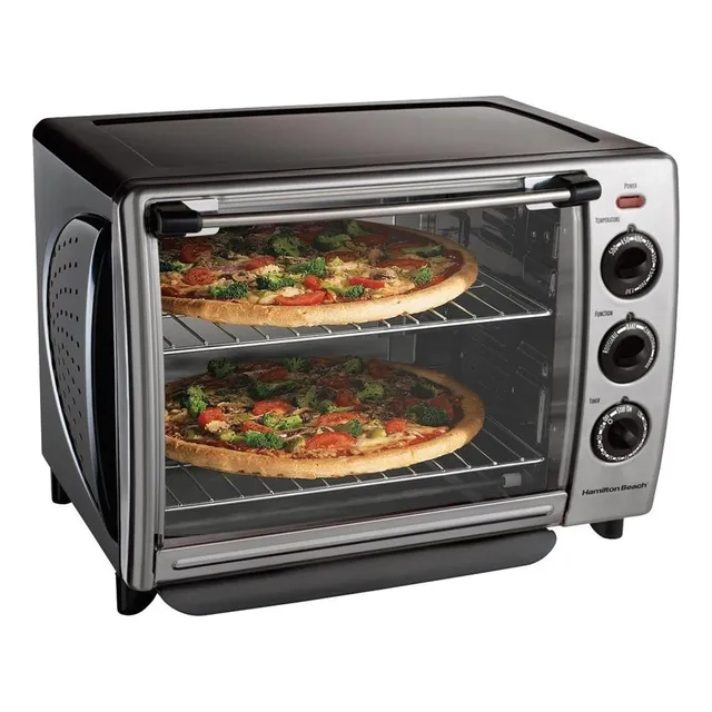 Horno Electrico Covección Hamilton Beach Hornea Rostiza Asa