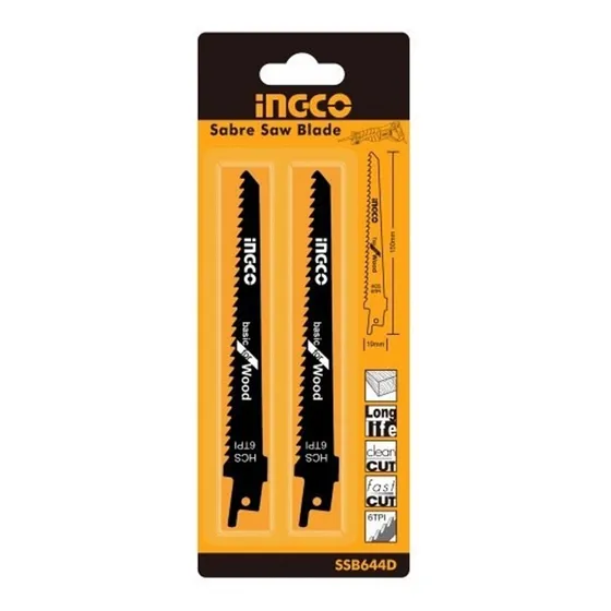 Sierras Para Sierra Sable Madera Repuesto Pack X2  Ingco