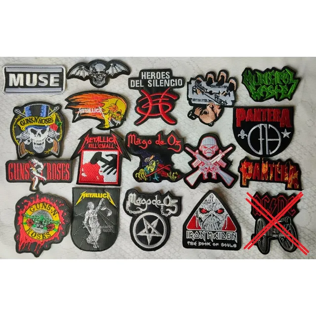Parches Bordados Importados Rock Metal Heavy Punk Black