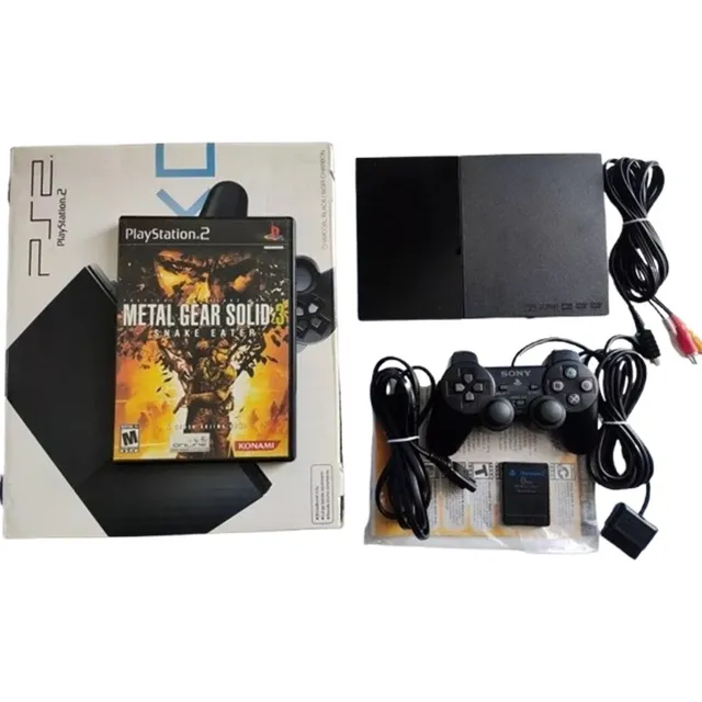 Sony Playstation 2 Slim Ps2 + 1control +caja+memory+ Mgs3