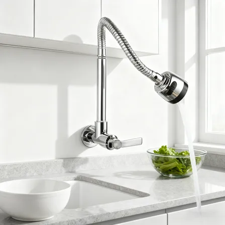 Torneira Gourmet Cozinha Flexível 2 Jatos Parede/bancada