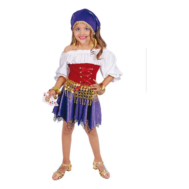 Disfraz Gitana Vestido Pañoleta