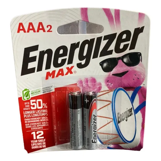 Pila Alcalina Triple A Blister Par Energizer Cod:4045185
