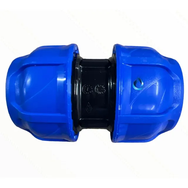 Copla Compresion Hdpe 50mm Plansa Polietileno Manguera