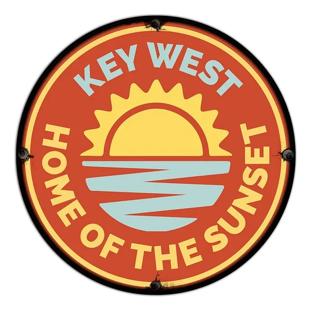 #446 - Cuadro Decorativo Vintage / Key West No Chapa Playa