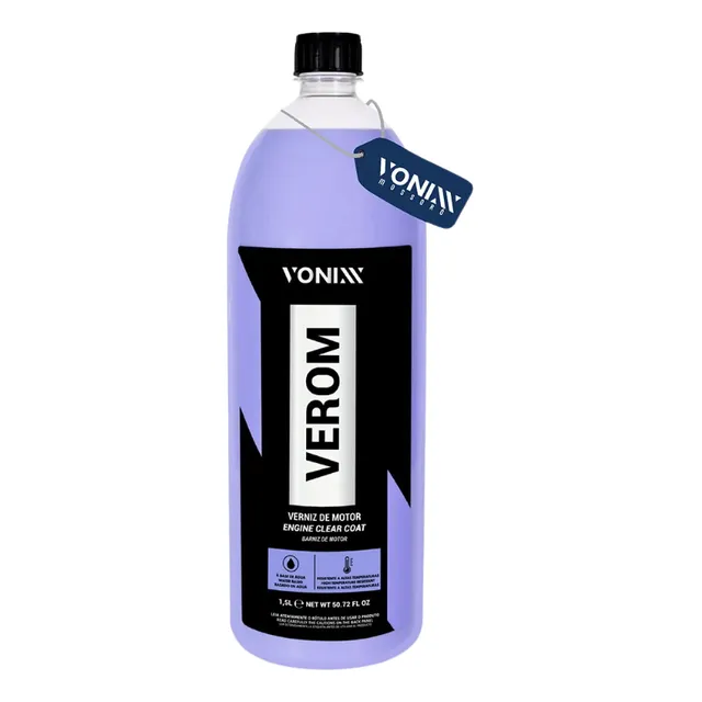 Verom Verniz De Motor Brilho Proteção Base Água 1,5l Vonixx