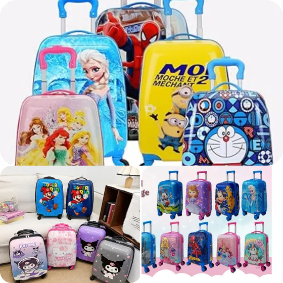 Maleta Viajera O Escolar Con Ruedas Para Niñas Y Niños