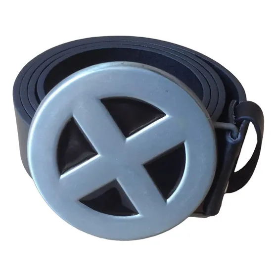 Cinto  Couro Legítimo Com Fivela X Men Cosplay Heróis Marvel
