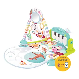 Tapete De Atividades Para Bebês Com Piano E Bluetooth Pastime 2.0 Maxibaby - Azul