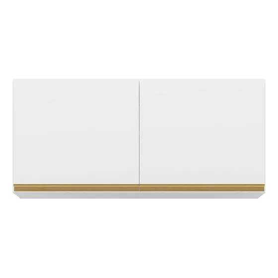 Mueble Aéreo - Alacena De Cocina O Baño 2 Puertas En Mdp Color Blanco