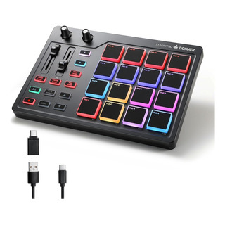 Donner Starrypad Controlador Midi 16 Pads Retroiluminado Donner Starrypad Controlador Midi 16 Pads Retroiluminado