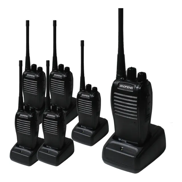 6 Rádio Profissional Ht Baofeng 777s Frequência Multilaser