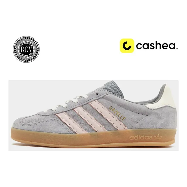 Calzado adidas Gazelle Gris Damas Excelente Calidad (cashea)