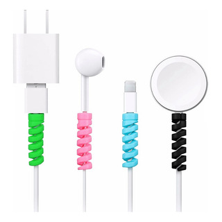 Kit 4 Un Protetor Para Cabo Usb Fio Fone Ouvido Carregador Kit 4 Un Protetor Para Cabo Usb Fio Fone Ouvido Carregador