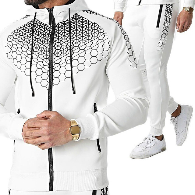 Conjunto De Agasalho Para Homens Agasalho De Duas Peças Conjunto De Agasalho Para Homens Agasalho De Duas Peças