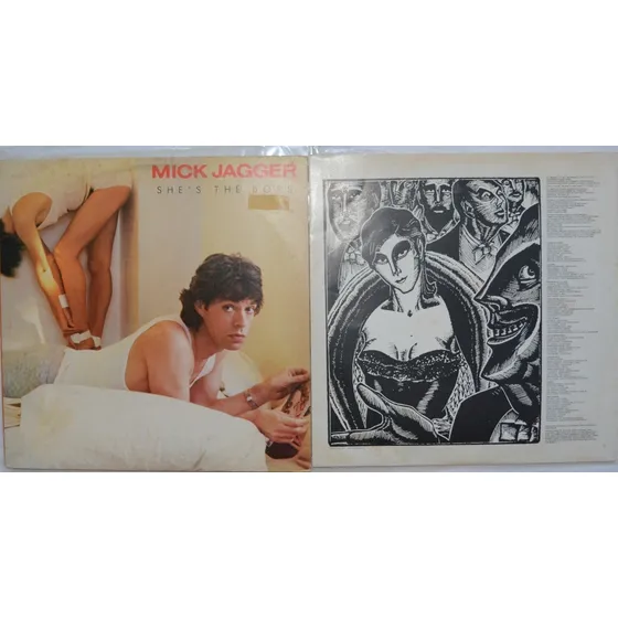Frt Grátis Mick Jagger She's The Boss Lp Nac Encart Imprensa