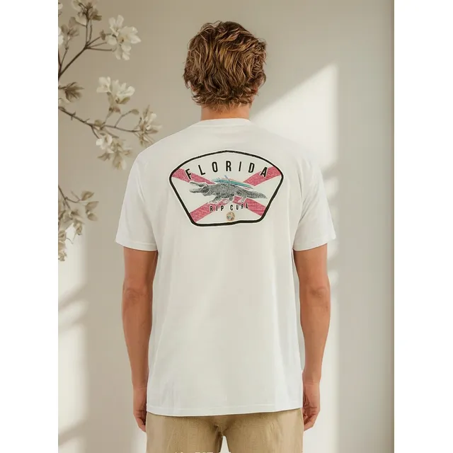 Camiseta Rip Curl The Swamp Premium Ss 1000, Blanca S - Cami