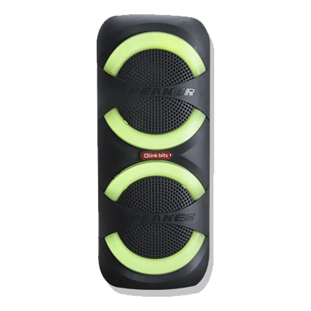 Bocina Bluetooth 6.5in Luz Led Rgb Conectividad Tws Radio Fm Color Negro