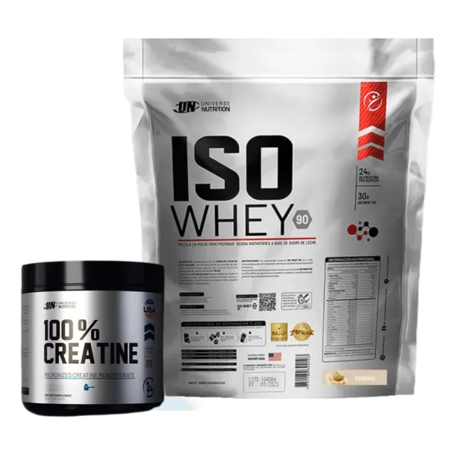 Iso Whey 90 5kg + 100% Creatina Universe Nutrition