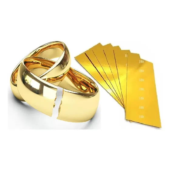 Aliança Ouro Laminado 18k Peso 10 Gramas P/confecção A Vista