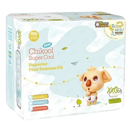 Pañales Chikool Super Cool - 1 Paquete - Elige Talla Tamaño Género Sin género Tamaño Extra extra grande (XXG)