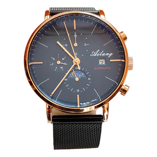 Reloj Ailang Automatico De Lujo Fase Solar/lunar Casual Reloj Ailang Automatico De Lujo Fase Solar/lunar Casual