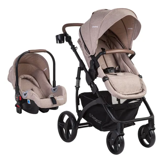 Coche Cuna Travel System Quest Lx Beige Bebesit